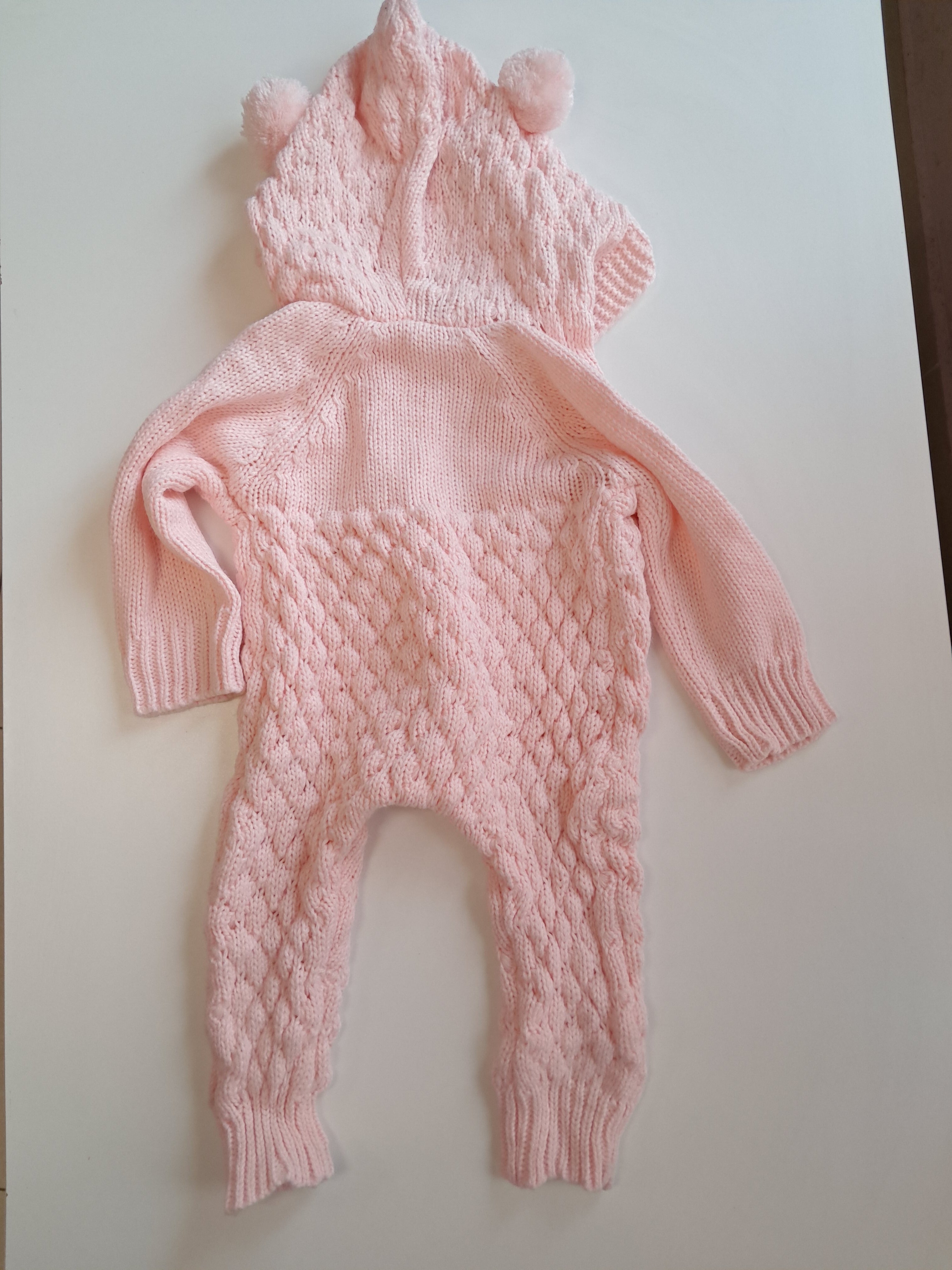 Бебешки плетен гащеризон Baby Sweater – размер 66