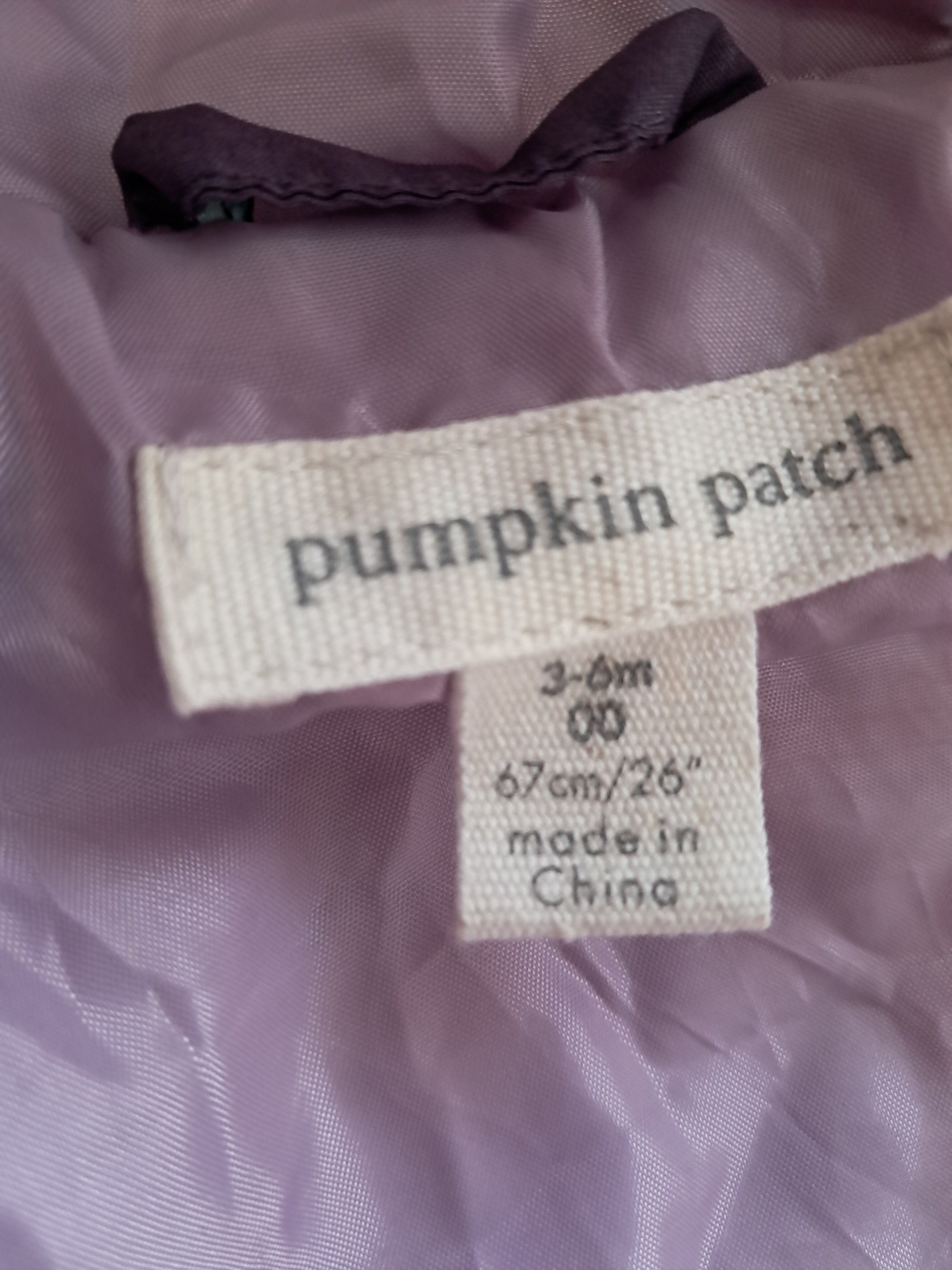 Pumpkin Patch бебешко зимно яке с качулка и флорален десен, Размер 3-6M