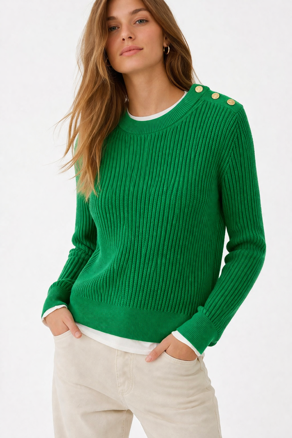 GANT дамски памучен пуловер – размер S