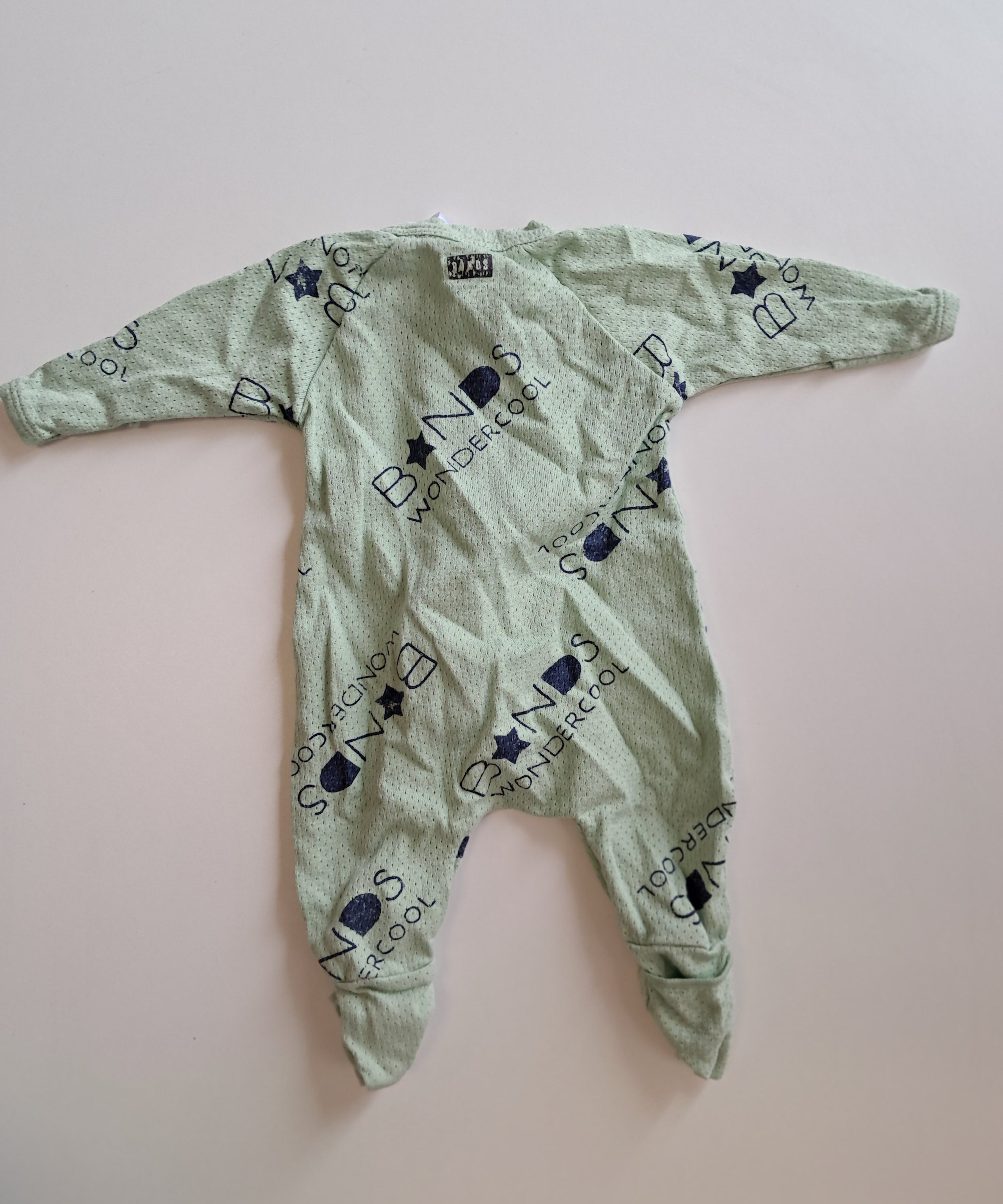 Bonds Wondercool бебешки гащеризон – newborn – светлозелен новородени