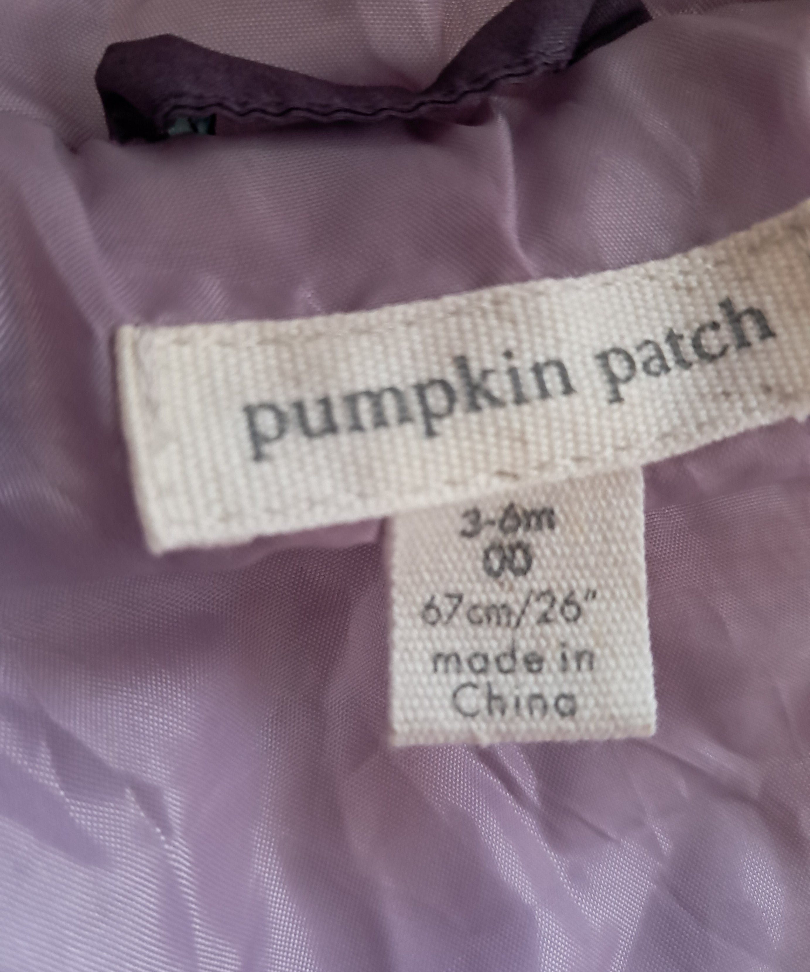 Pumpkin Patch бебешко зимно яке с качулка и флорален десен, Размер 3-6M
