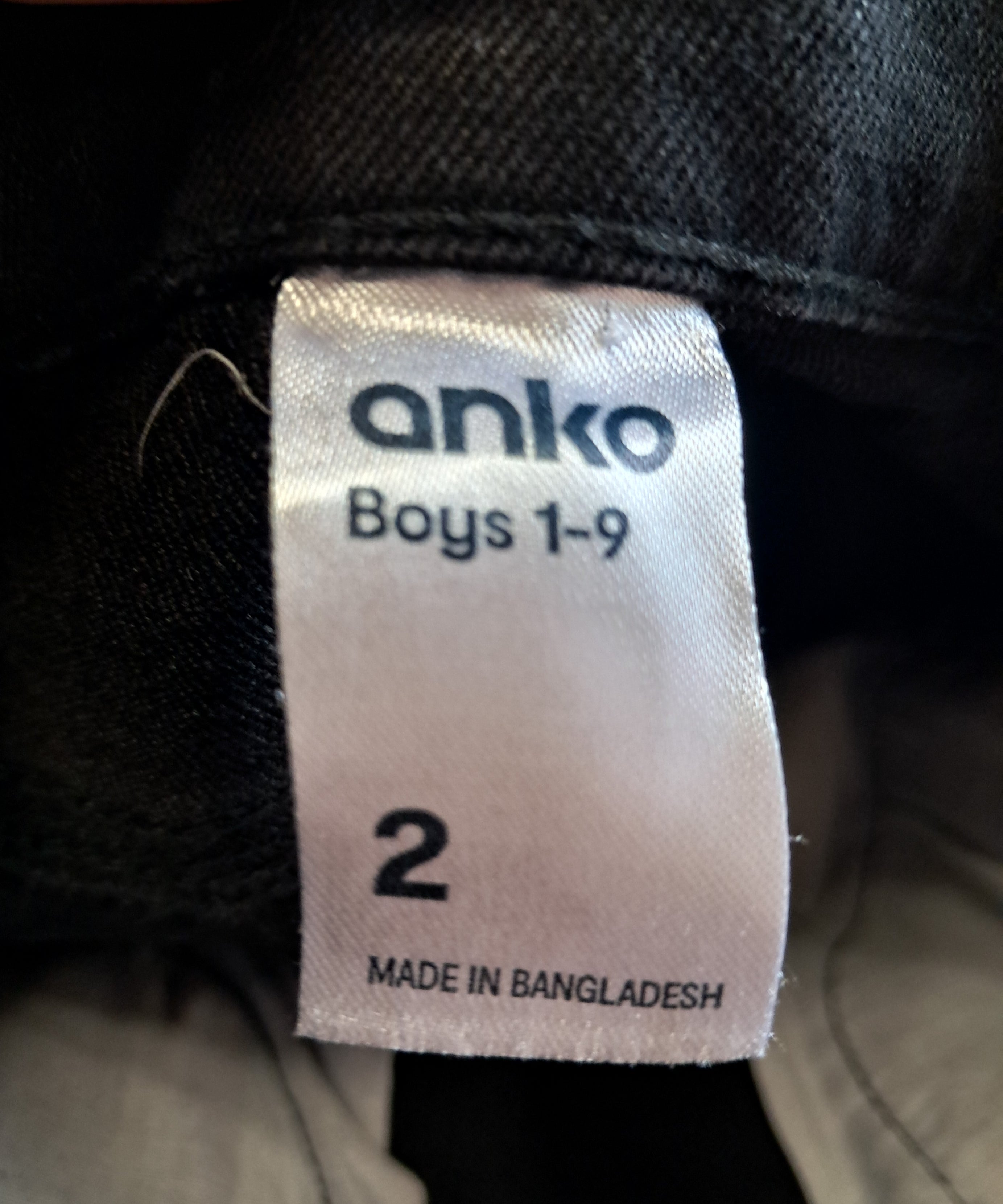 Anko черни детски дънки slim fit Размер: 2г