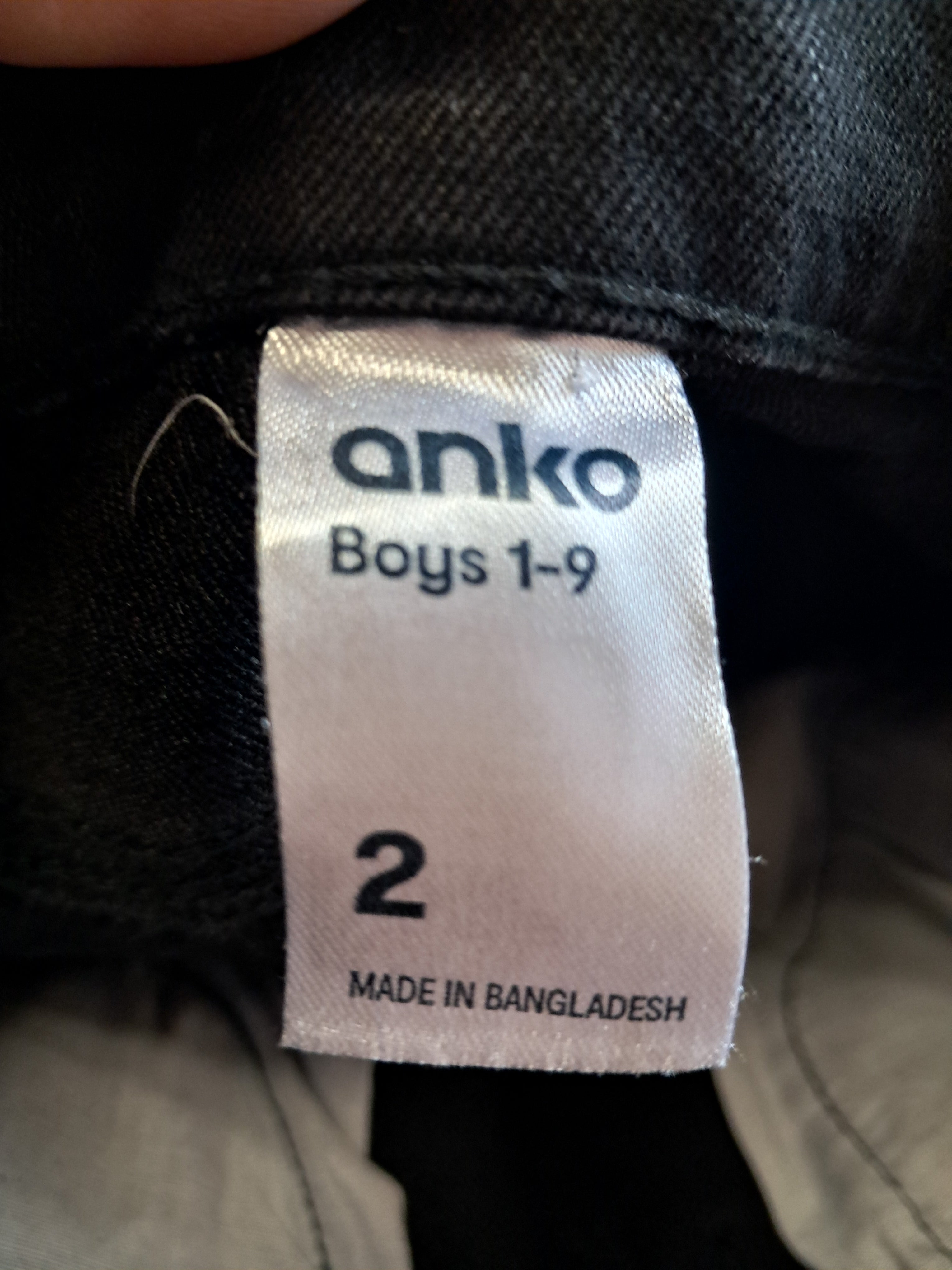 Anko черни детски дънки slim fit Размер: 2г
