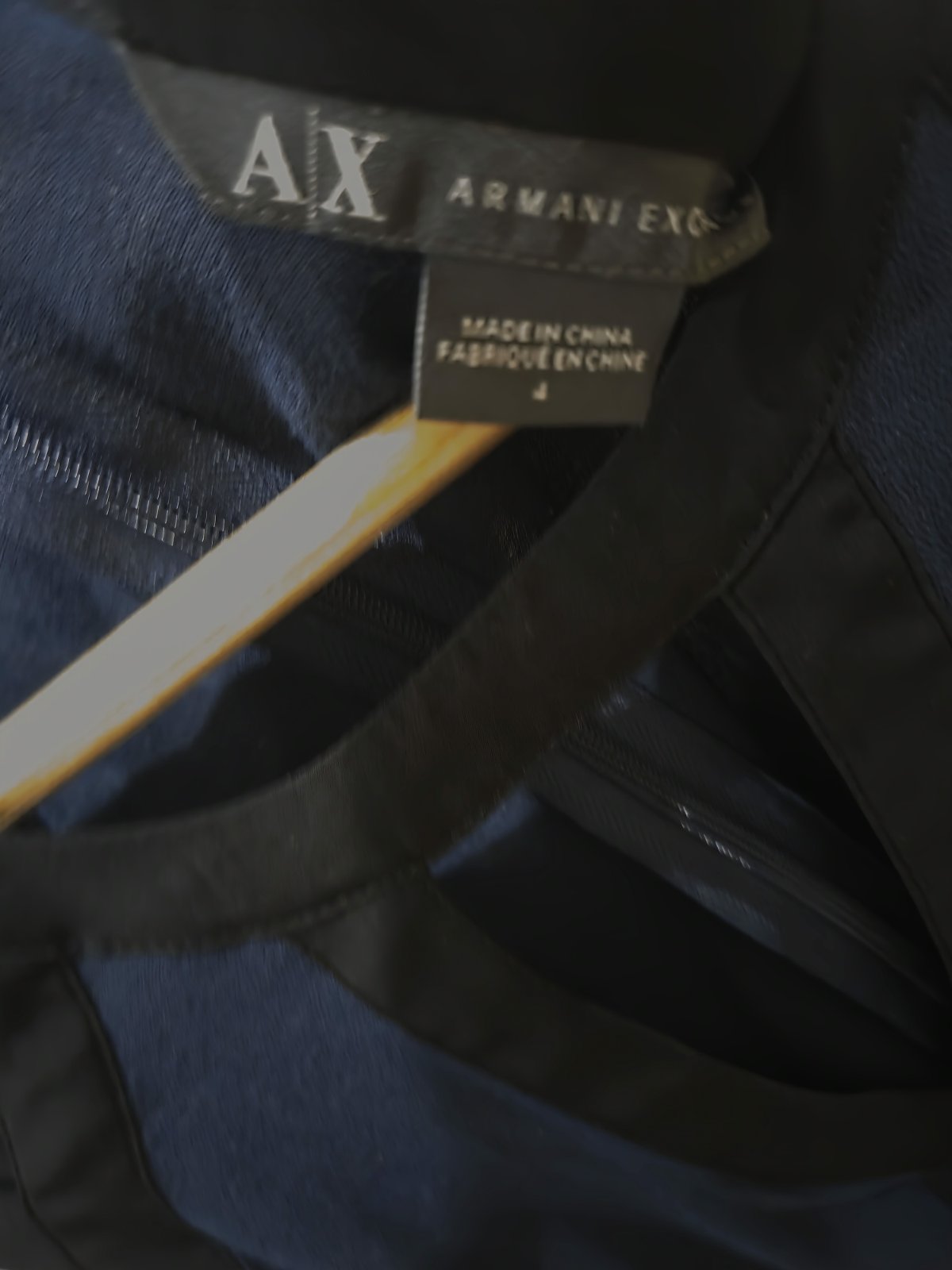 Armani Exchange дамска дълга рокля – елегантна тъмносиня рокля – размер M