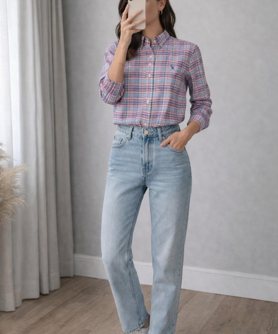 Polo Ralph Lauren класическа карирана риза – многоцветна S
